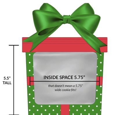 Green Gift Cookie Bag (10 pack)