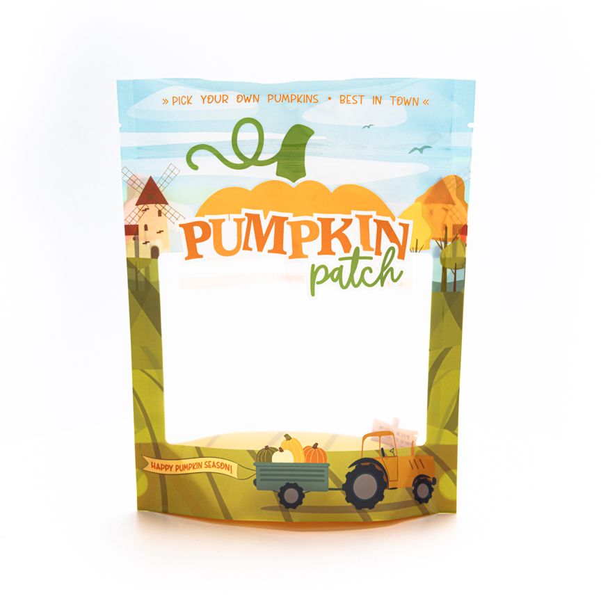 Pumpkin Patch Cookie Pouch (6.5″ x 8″ x 2.5″), Qty: 10 pack