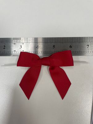 TMP Grosgrain Ribbon Pre-tied Bow with Twist Tie