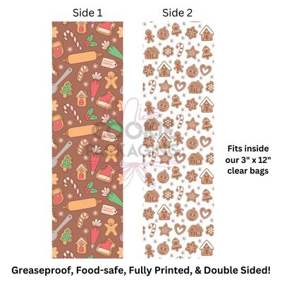 Greaseproof Backer / Gingerbread Baking (10 pack)