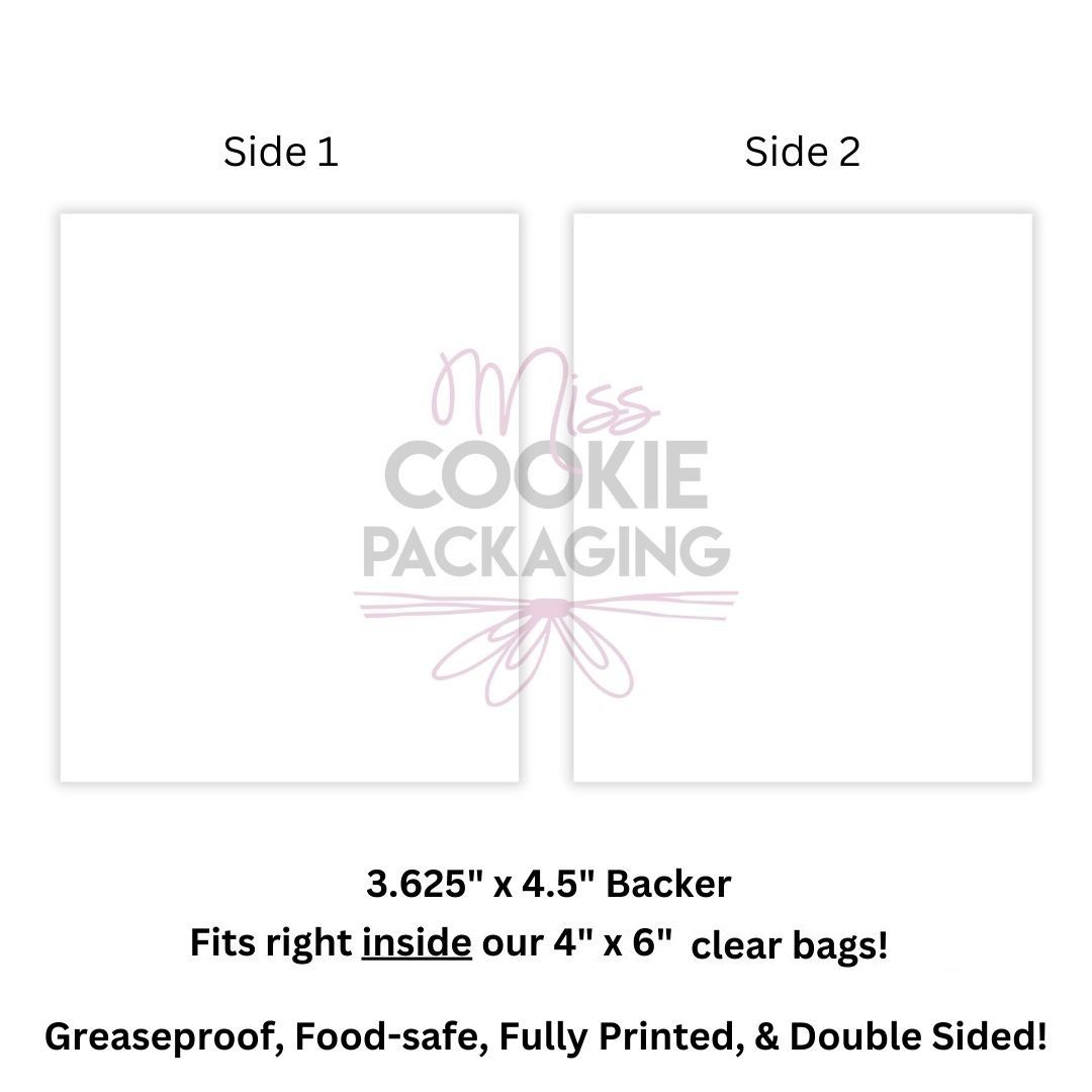 Greaseproof Backer / White (10 pack, 3.625" x 4.5")