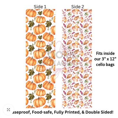 Greaseproof Backer Leaves / Pumpkin (10 pack)