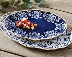 Indigo Medium Blue Platter
