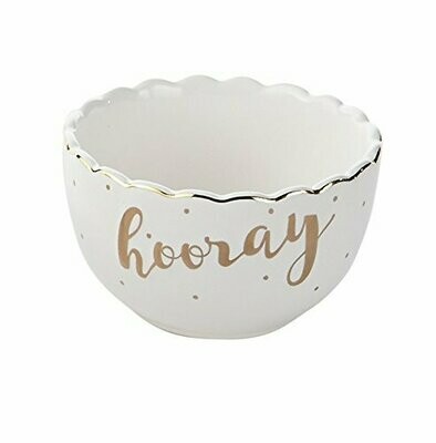 Hooray Scalloped Gold Dip Cup 