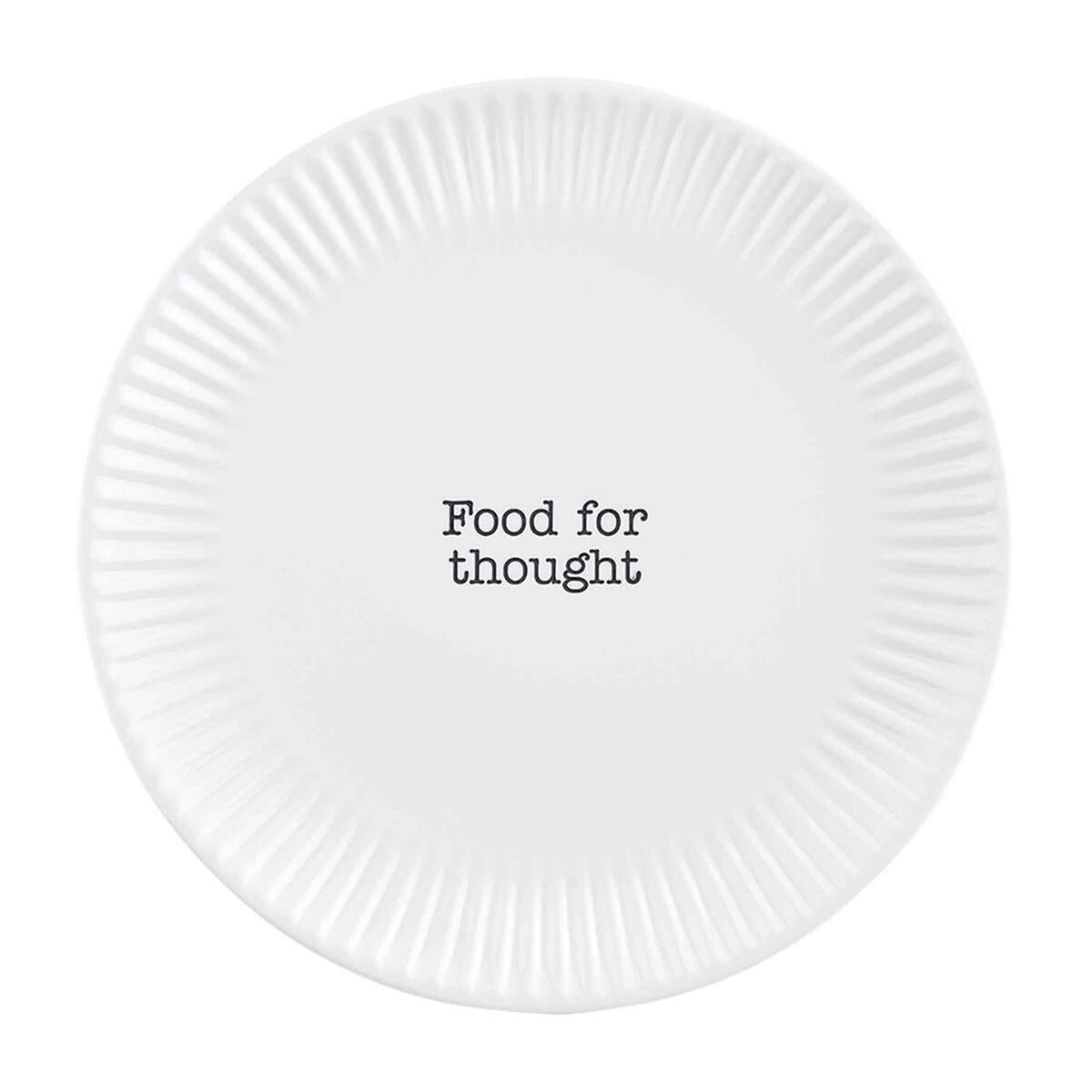 Melamine Food For Thought Salad Plate