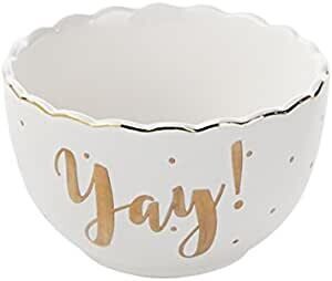 Yay scalloped gold dip cup