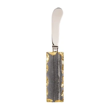 Chipped Metallic Gray Marble Spreader