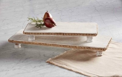 Gold Beaded Serving Board/XLarge