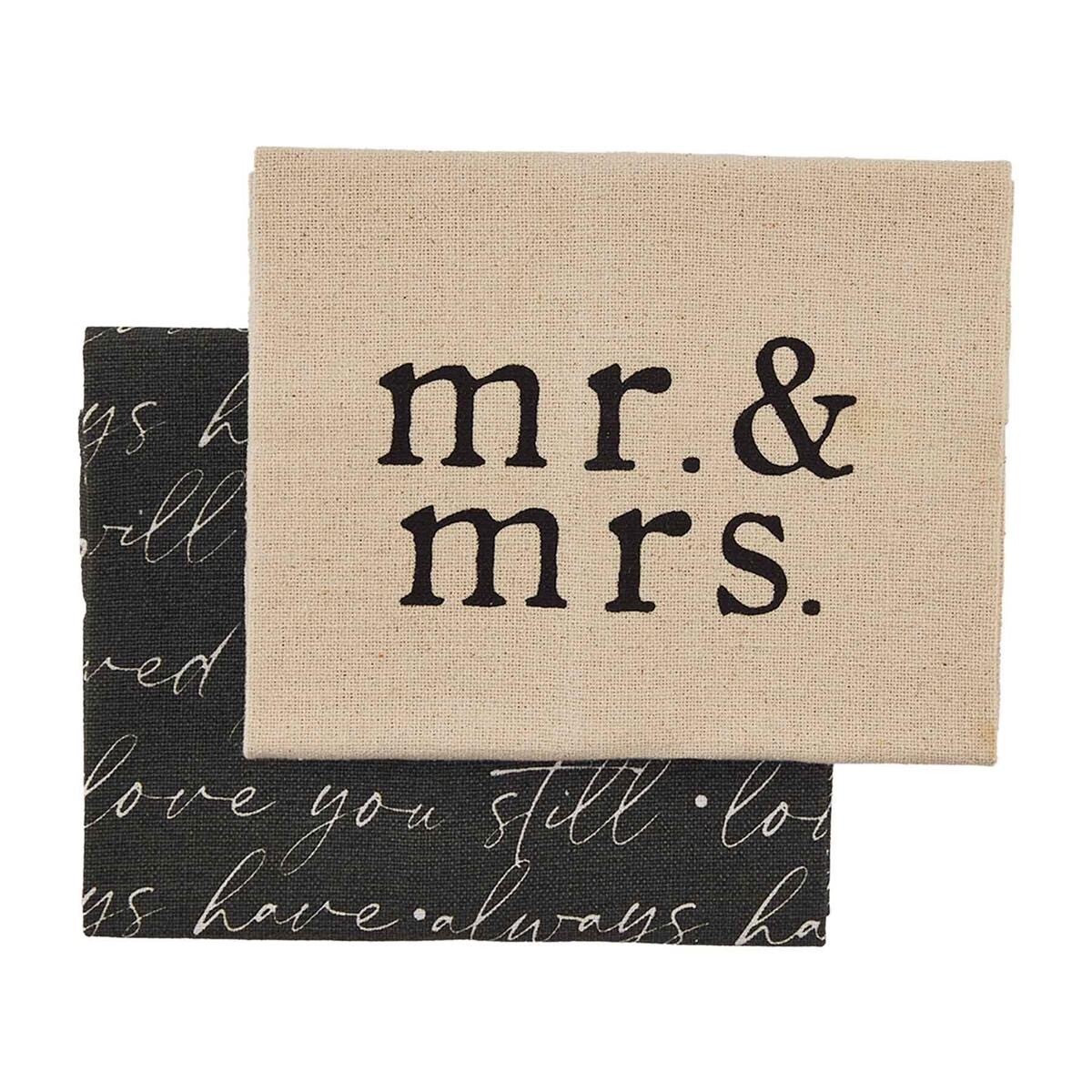 Mr. Mrs. Wedding Hand Towel Set