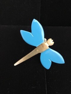 Detra Kay Magnetic Brooch - Blue Dragonfly