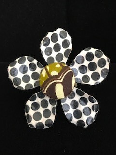 Detra Kay Magnetic Brooch - Metal Flower