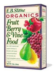 EB Stone Fruit Berry and Vine Food 4 lb Box 7-3-3 (360)