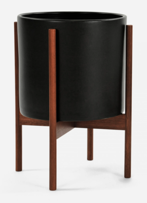 Modernica CS Large Cylinder w/Wood Stand Charcoal/Walnut