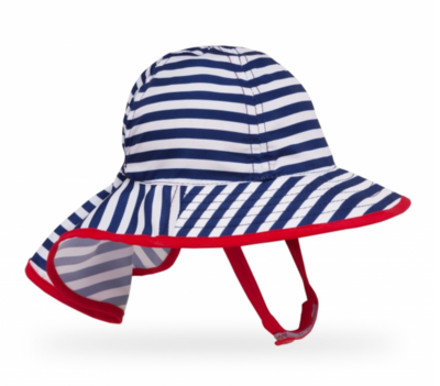 Sunday Infant SunSprout Hat Navy/White