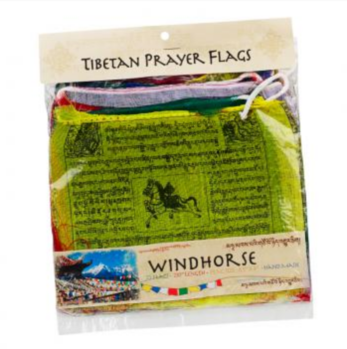 Benjamin Large Wind Horse Prayer 6"x5" Flag 6745P
