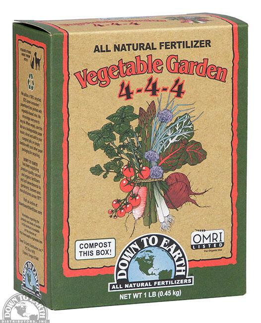 DTE Vegetable Garden Fertilizer 4-4-4 mini 1Lb (17854)