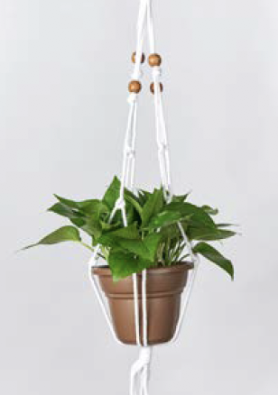 Primitive Planters 36" Beaded Cotton Plant Hangers (2350)