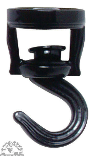 DTE Ceiling Hook Swivel Black 86131