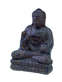 Benjamin 7" Stone Seated Blessing Buddha Brown 7004BR