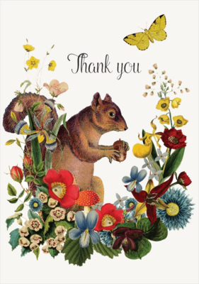 PFD Thank You Squirrel Mini Card MI-TYS