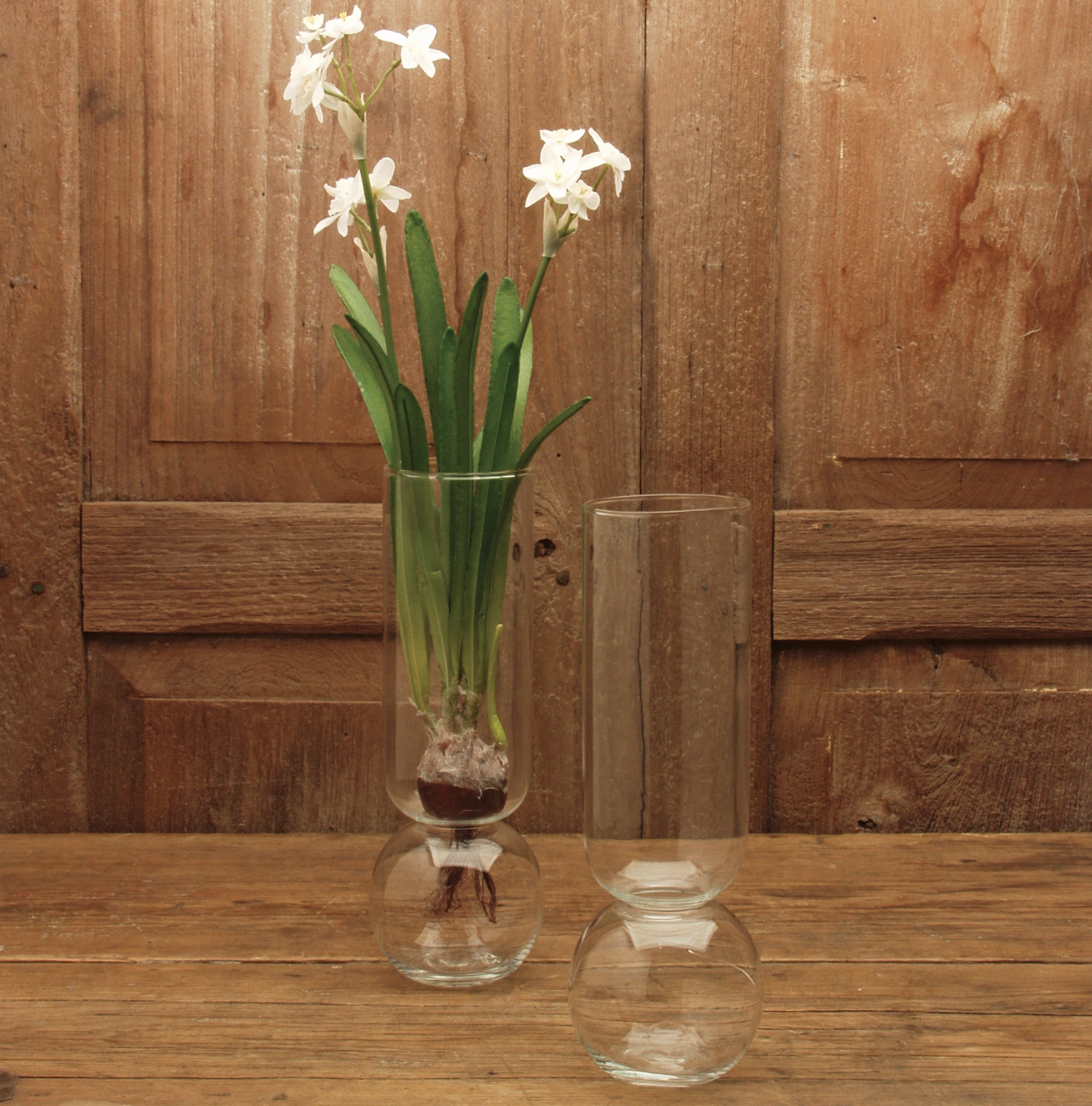 HomArt Bulb Vase Tall Clear (8184-0)