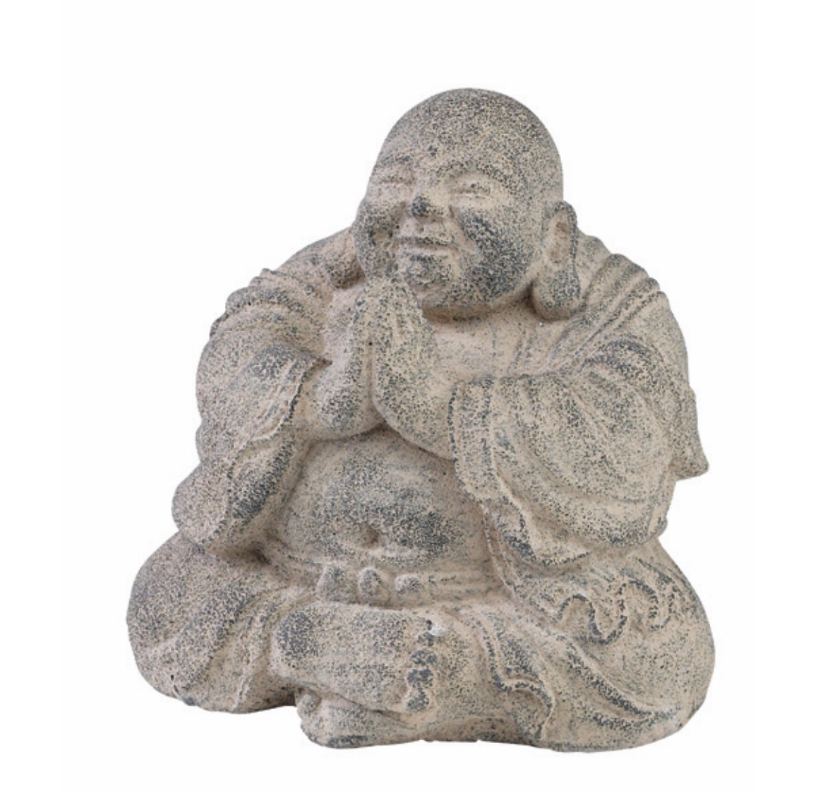 Benjamin 6" Praying Happy Buddha Gray 7009GR