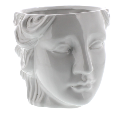HomArt Juno Ceramic Head Cachepot White (7981-6)