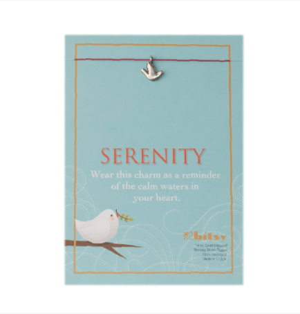 Benjamin Bitsy Serenity Silver Charm Necklace 7550SE