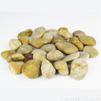 VM Vase Filler River Stone Pebbles Light Amber 1