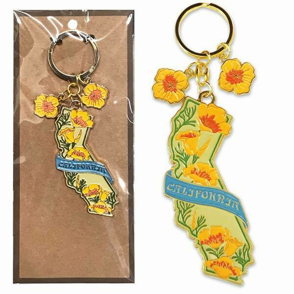 SF Mercantile CA Poppy Keychain 10130