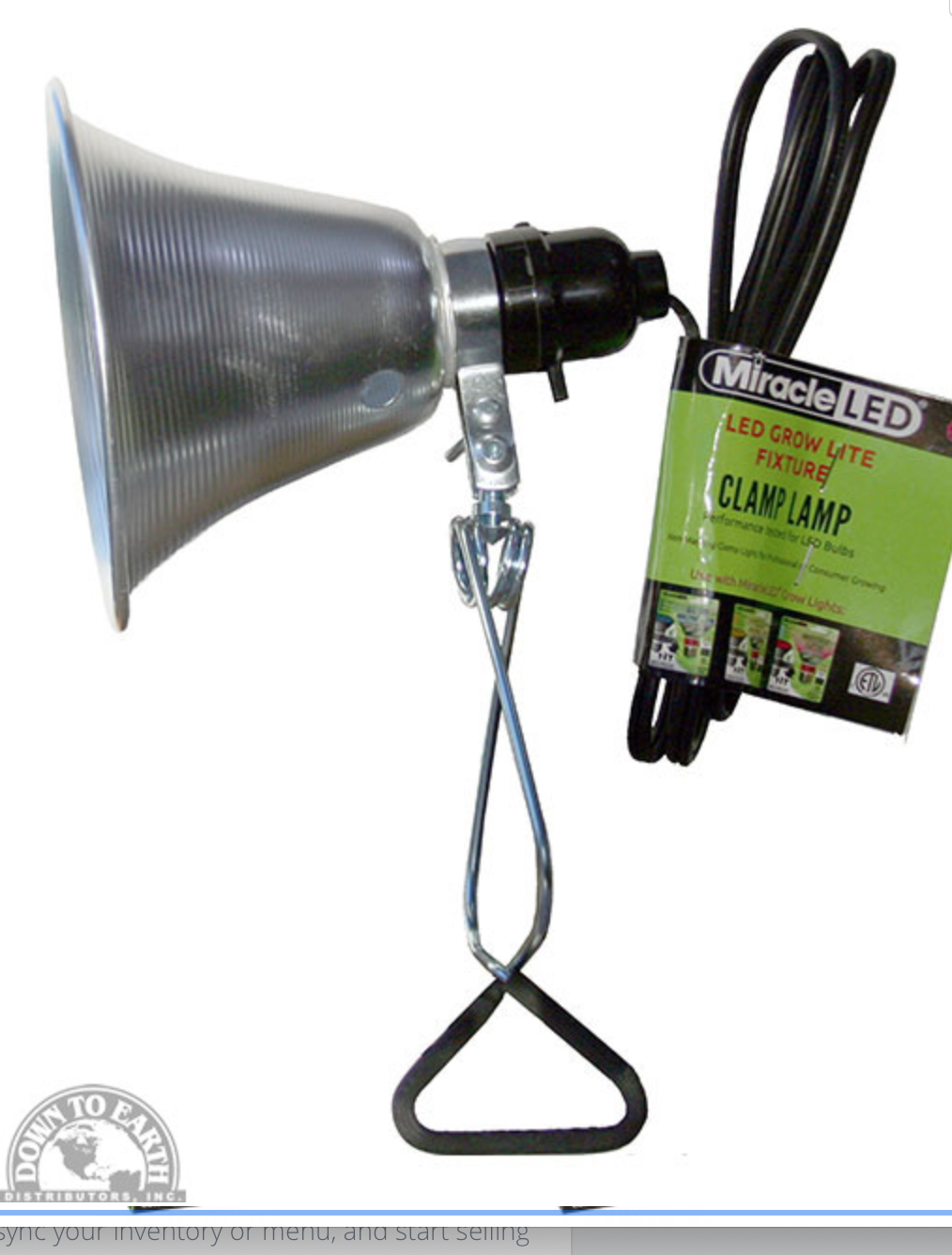 DTE LED Clamp Fixture W/Reflector 68200