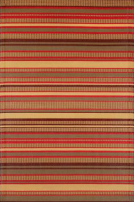 Mad Mats Stripes Warm Brown 6'x9' (21638)