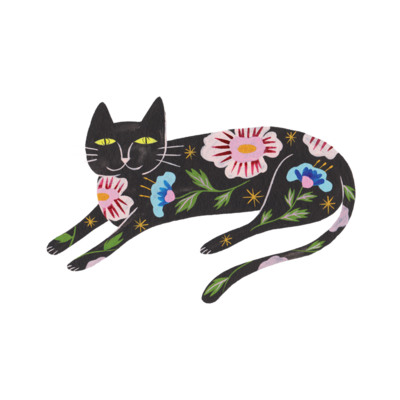 Tattly Flower Cat (0787-06)