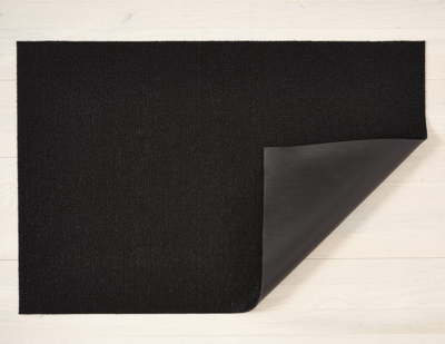 Chilewich Solid Shag Doormat 18x28 Black