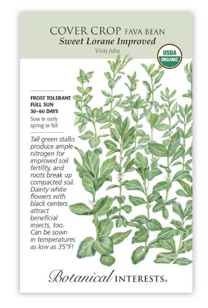 BI Cover Crop Fava Bean Sweet Lorane Improved Org (Lrg) 7617