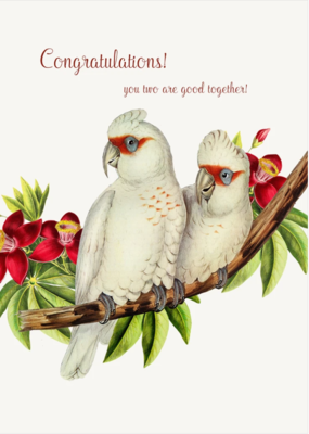 PFD Congratulations! You Two 5x7 Card with glitter