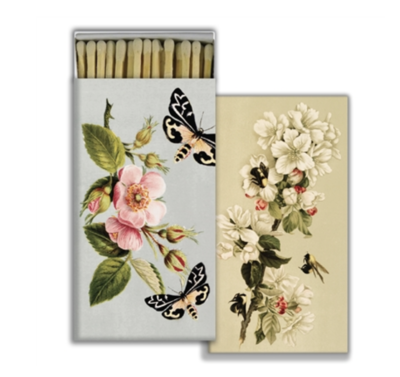 HomArt Matches - Insects and Floral - White