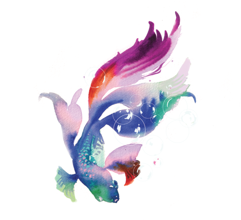 Tattly Betta Fish 0878WS