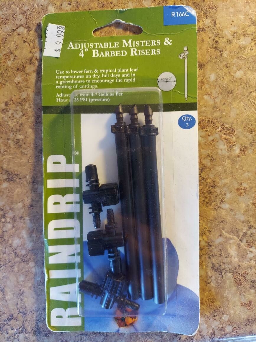 Raindrip Adjustable Misters & 4″ Barbed Risers Qty.3 R166C – Store ...
