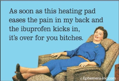 Ephemera As Soon As This Heating Pad Eases The Pain In My Back Magnet 19567