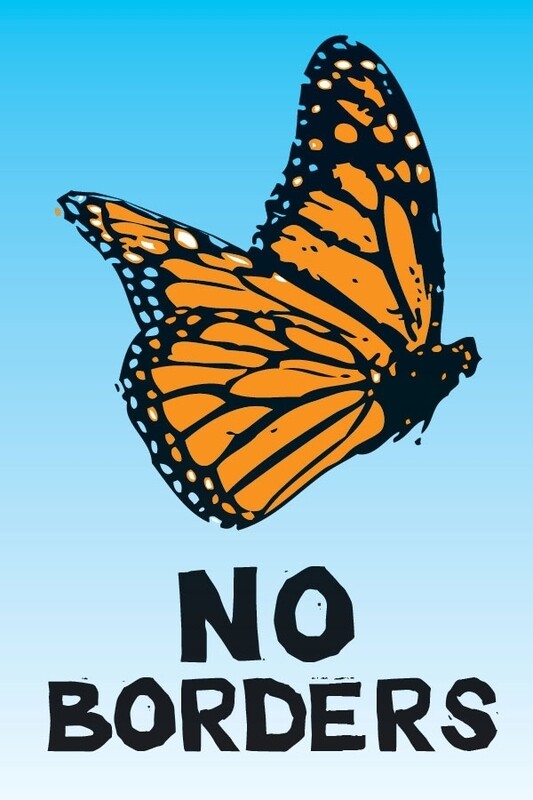 SCW Monarch No Borders Magnet (M036)