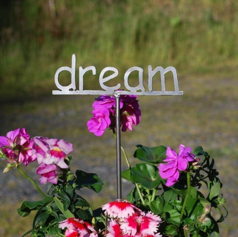 WD Flower Pot Poetry Words Stake 1303A