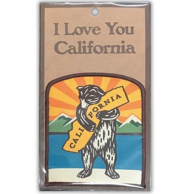 SF Mercantile CA Mountain Bear Hug Embroidered Patch (20001)