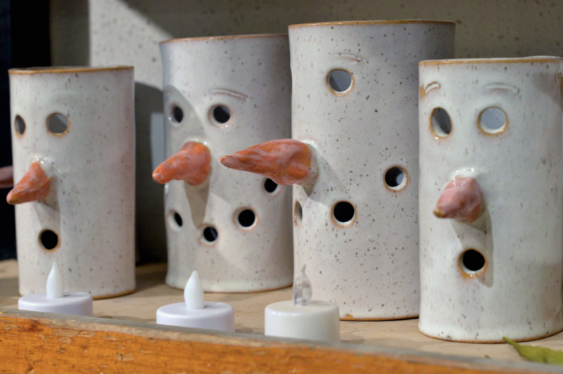 Mud & Maker Snowman Luminary