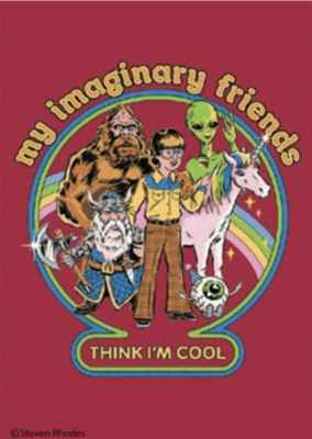 Ephemera My Imaginary Friends Thinks Magnet 19750