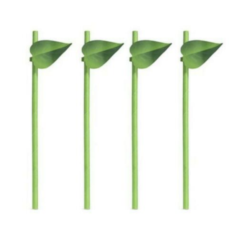 Kikkerland Leaf Paper Straws