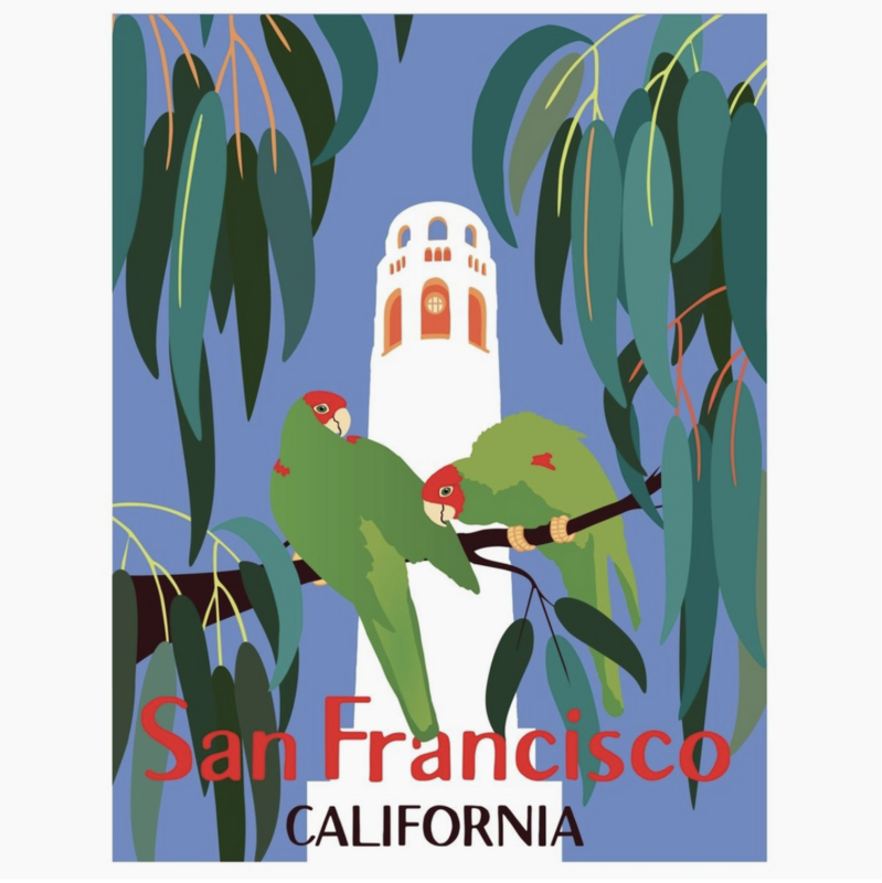 Dishtopia Coit Tower San Fransisco Towel