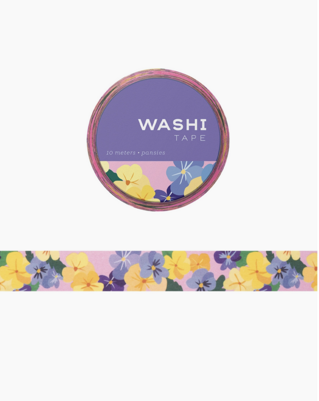 GOAW Washi Tape Pansies GWT077