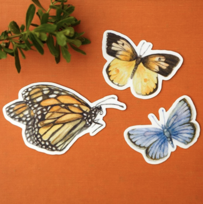 CBS CA Butterflies Stickers (#S10107)