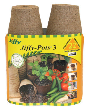 Jiffy Round Peat Pots 3" 22pk PLPJP322